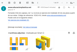 Generador Ejercicios Modelado 3D. Correo